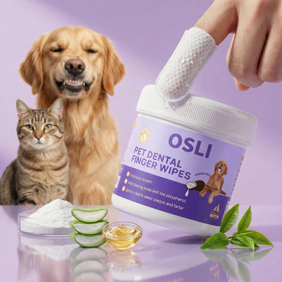 Dental Finger Wipes for Dogs & Cats (50 Gloves)