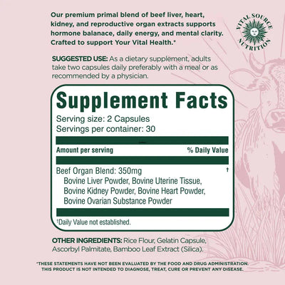 BIFI Beef Organ Extract Capsules