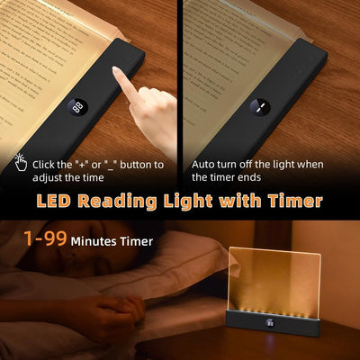 3 Color LED Reading Light With Timer